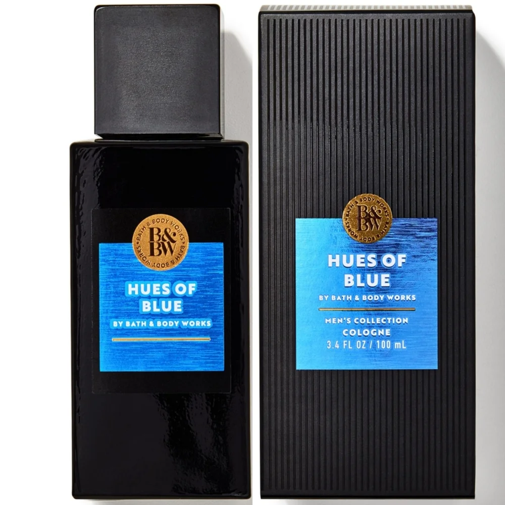 Bath & Body Works Men's Hues of Blue 3.4oz / 100ml Cologne NEW in Box RARE